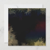 星空のイブニング フォレスト ブライダル シャワー 招待状 (裏面)