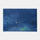  星空のイラスト  ドアマット (正面)