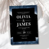 星空のウェディング招待状 エレガントな夜空 招待状