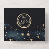 星空のウェディング オールインワン招待状 (裏面)