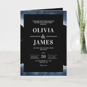 星空のウェディング 招待状、天体ウェディング 招待状 (正面)