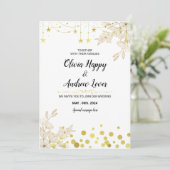 星空のエレガンス:金ゴールドスター、まばゆい花 招待状 (スタンド正面)