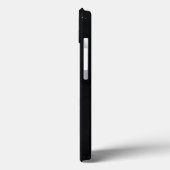 星空のエレガンス:黒い背景に白い蝶 Case-Mate iPhoneケース (裏面 / 左)