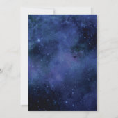 星空のエレガントな空間 天文学 星 結婚式 招待状 (裏面)