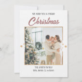 星空のクリスマスカード 招待状 (正面)