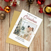 星空のクリスマスカード 招待状