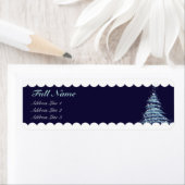 星空のクリスマスツリーのラベル ラベル (インサイチュ)