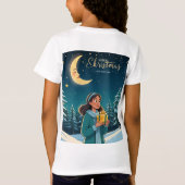 星空のクリスマスナイト Tシャツ (裏面)