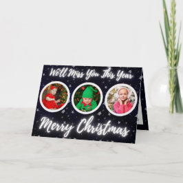 星空のクリスマスフォト カード