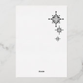 星空のクリスマスフォト。箔シーズンカード 箔シーズンカード (裏面)