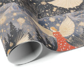 星空のクリスマス天使 ラッピングペーパー (ロールコーナー)