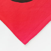 星空のグラデーションの背景を持つかわいい漫画の子犬 フリースブランケット (角)