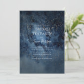 星空のゴールド ブライダル ティーパーティー 招待状 (スタンド正面)