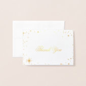 星空のサンキューカード 箔カード (封筒付き正面)