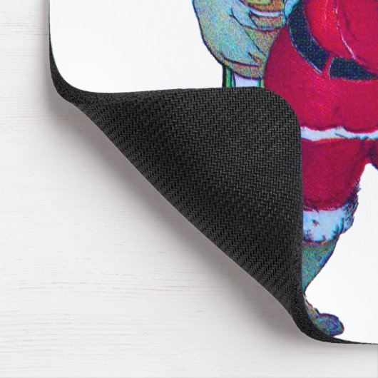 星空のサンタ、クリスマスプレゼントの袋やおもちゃを マウスパッド (コーナー)