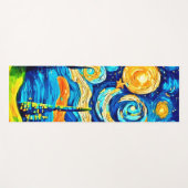 星空のシュールインスパイアレアール ヨガマット (正面(横))