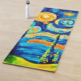 星空のシュールインスパイアレアール ヨガマット