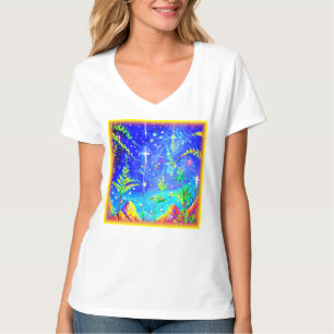 「星空のジャングル」かわいい絵画と。買今 Tシャツ