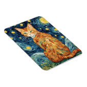 星空のジンジャータビー猫 マグネット (右側)