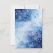 星空のセレブレーション 天体をテーマにしたブライズシャワー サンキューカード (裏面)
