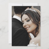 星空のドリームキャッチャー 結婚式の披露宴写真 招待状 (裏面)