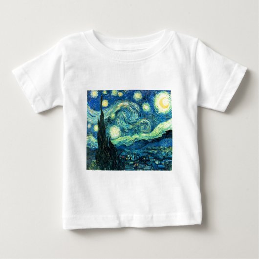 星空のナイトアート ベビーTシャツ (正面)