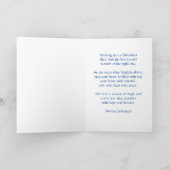 星空のナイトクリスマスカーカスタムド文字 カード (内部)