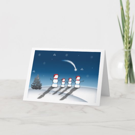 星空のナイトクリスマスカード シーズンカード (正面)