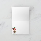 星空のナイトクリスマス サンキューカード (内部)