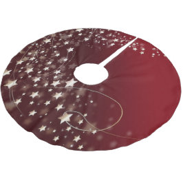 星空のナイトツリースカート ブラッシュドポリエステルツリースカート