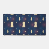 星空のナイトナイフ鍵穴パターン付きデスクマット デスクマット (正面)