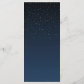 星空のナイト農村ウェディングディナーメニュー メニュー (裏面)