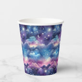 星空のベビーシャワー 紙コップ (正面)