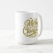 星空のメリークリスマス グリーティング コーヒーマグカップ (正面右)