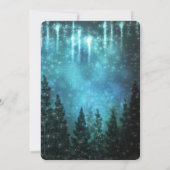 星空のライトパイン素朴ツリーカントリーウェディング 招待状 (裏面)