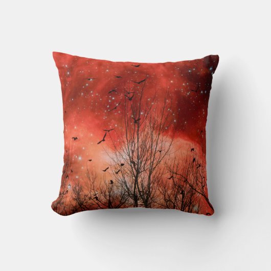 星空のレッドナイト クッション (正面)