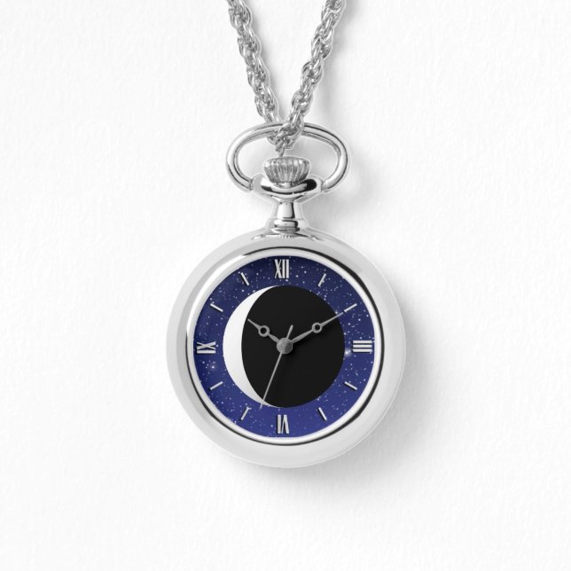 星空の三日月 腕時計 (正面)