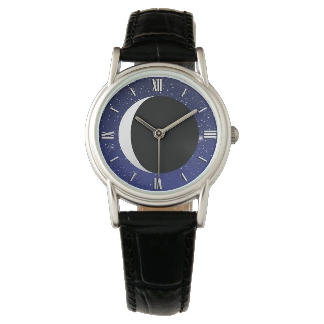 星空の三日月 腕時計 (正面)