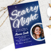 星空の下で - 写真と一緒に 招待状