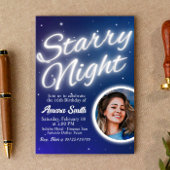 星空の下で - 写真と一緒に 招待状