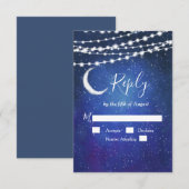 星空の下で RSVP カード (正面/裏面)