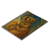 星空の下にある様式化されたメルカットペア ノートブック (左側)