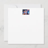 星空の下にかわいい猫カップル –  (裏面)