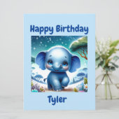 星空の下のきらきらゾウ カード (スタンド正面)