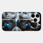 星空の下のバッファロー iPhoneケース (裏面横)