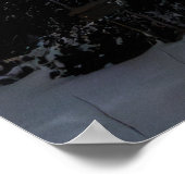 星空の下の冬の山スネジニク ポスター (角)