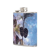 星空の下の冬の松コーン フラスク (左)