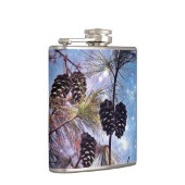 星空の下の冬の松コーン フラスク (右)