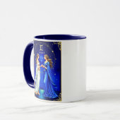 星空の下の双子座の双子 マグカップ (正面左)