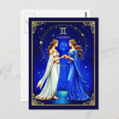 星空の下の双生児 ポストカード (正面/裏面)